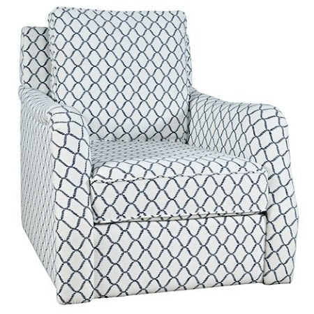 Transitional Kennedy Swivel Accent Chair