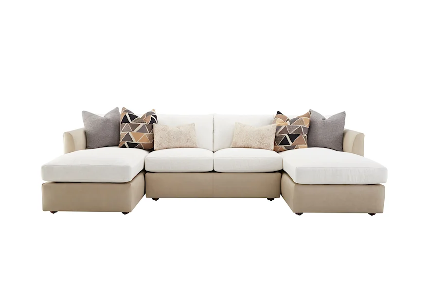 Alamitos 3-Piece Chaise Sofa by Klaussner at Van Hill Furniture