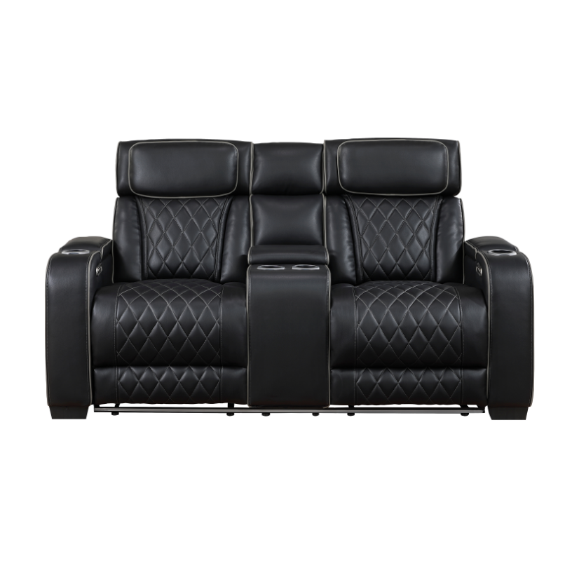 Homelegance Fairway Dual Power Reclining Loveseat