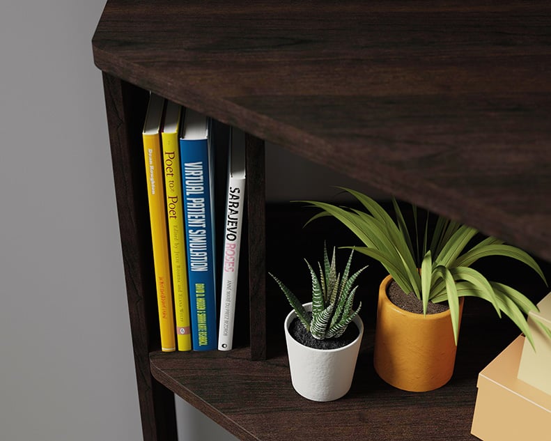 Corner Desk with Hutch &amp; Shelves