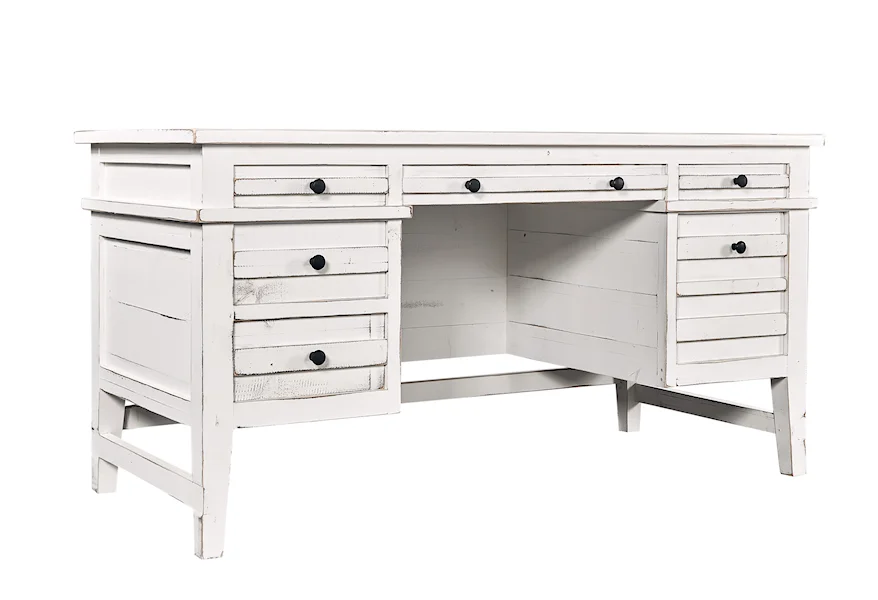 Reeds Farm Half Ped Desk by Aspenhome at Conlin's Furniture