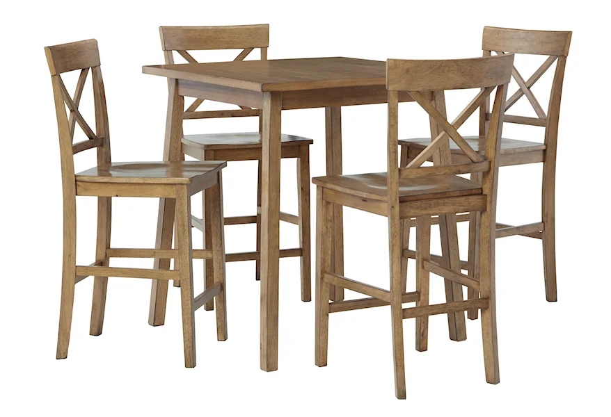 Shully 5-Piece Counter Height Dining Set by Signature Design by Ashley at Furniture Fair - North Carolina