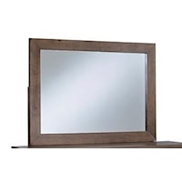 Contemporary Dresser Mirror with Beveled Glass