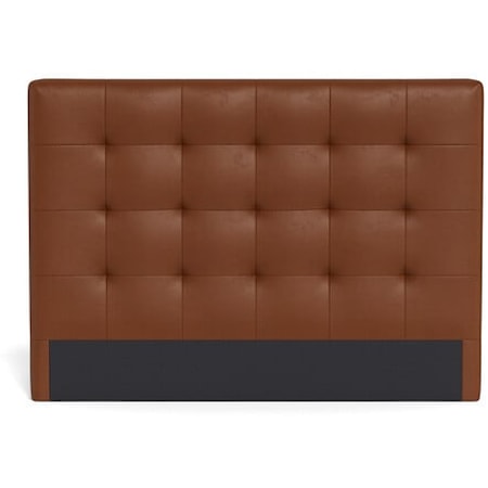 Ridge Contemporary 48" King Upholstered Headboard with Grid Tuft Detail