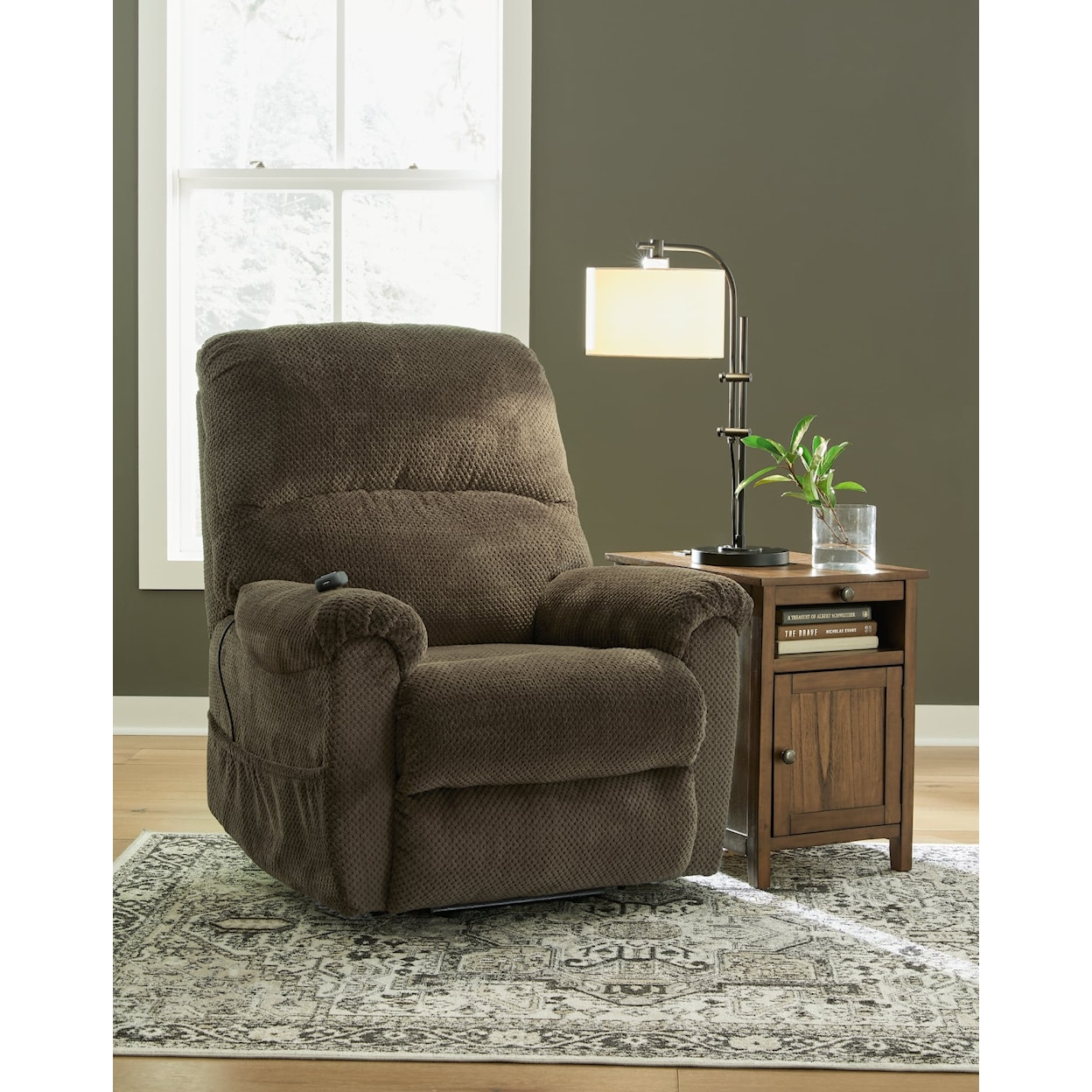 Signature Design by Ashley Shadowboxer Power Lift Recliner