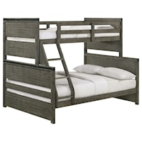 Contemporary Twin Over Twin Bunk Bed