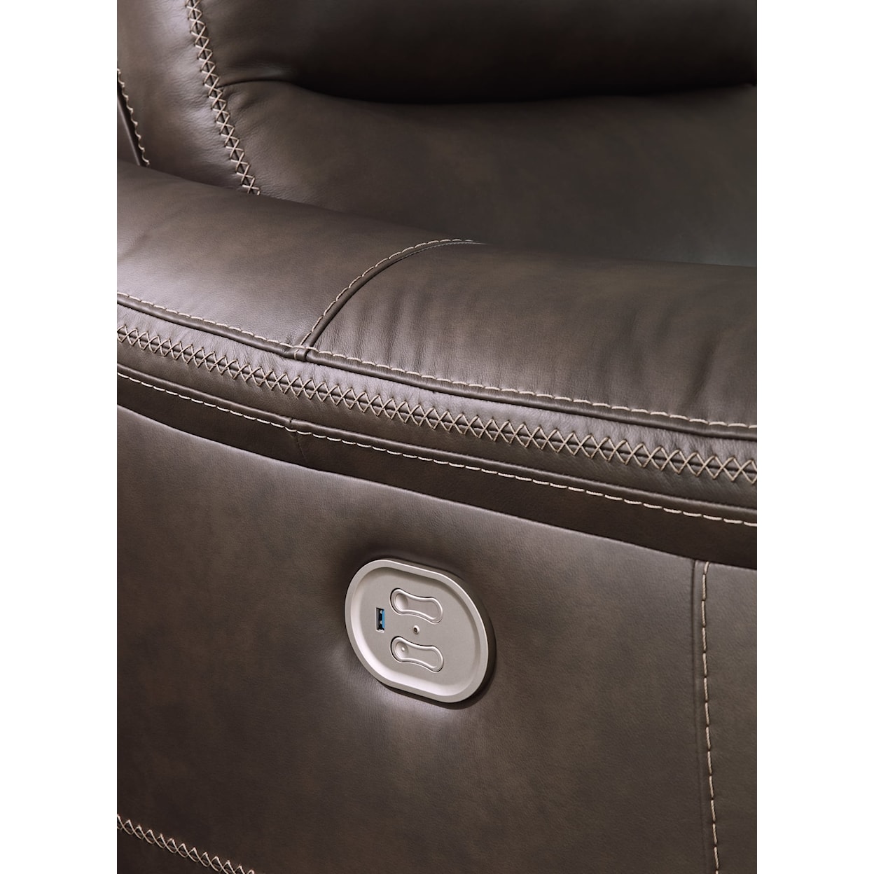 Signature Design by Ashley Salvatore Power Reclining Loveseat