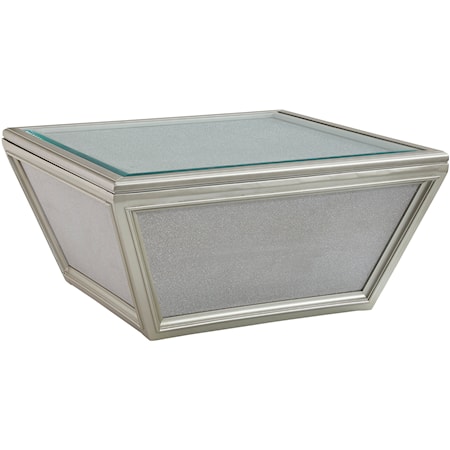 Mirrored Glam Square Coffee Table