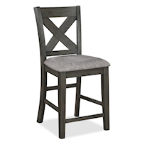 Transitional Counter-Height Dining Stool
