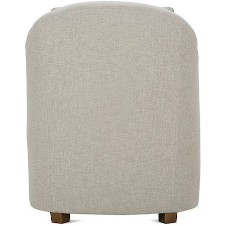 Casual Accent Chair with Loose Pillow Back