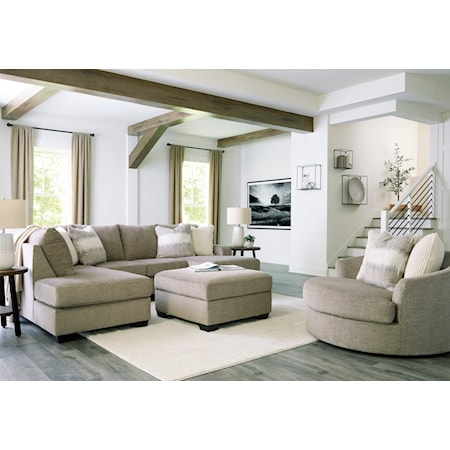 2-Piece Sectional with 2 Chaises