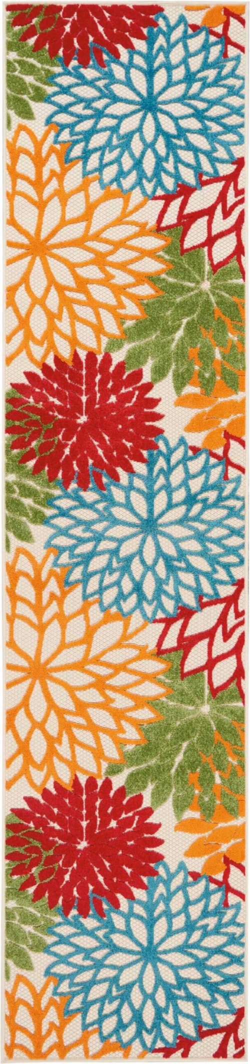 2'3" x 10' Green Runner Rug