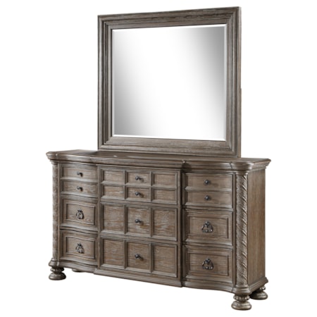 Emmett 9-drawer Dresser w/ Mirror