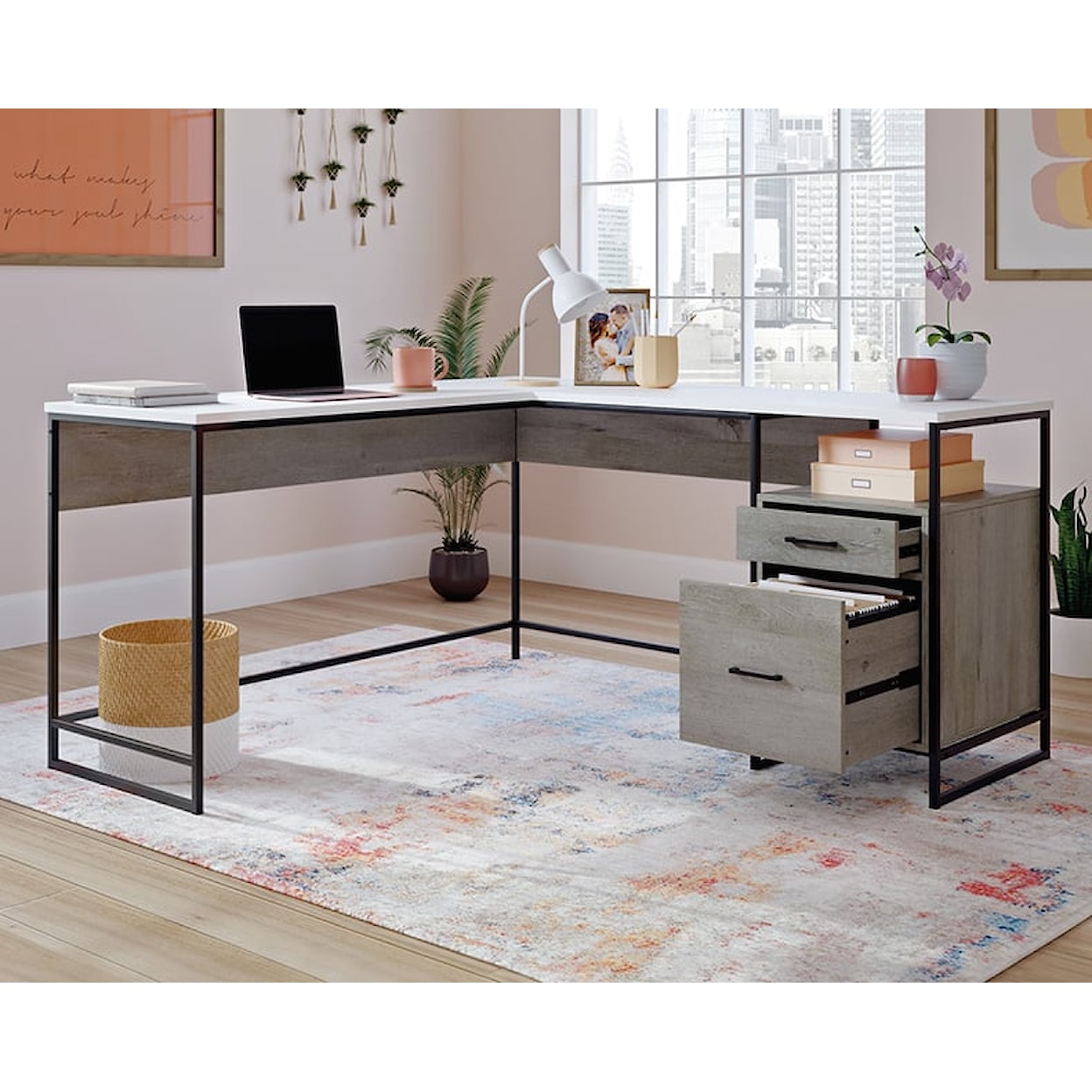 Sauder Tremont Row L-Shaped Desk