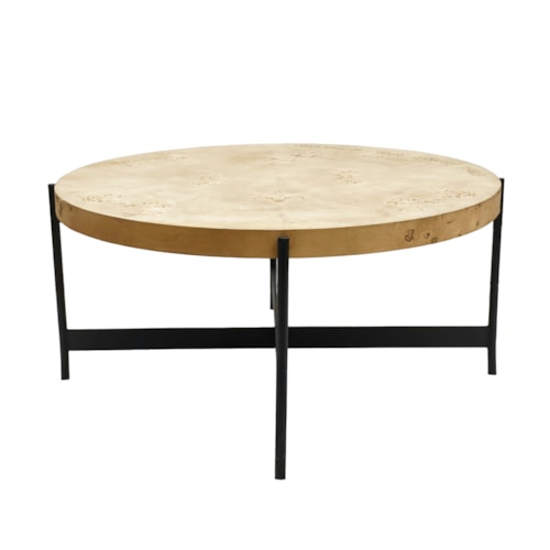 Contemporary Round Cocktail Table
