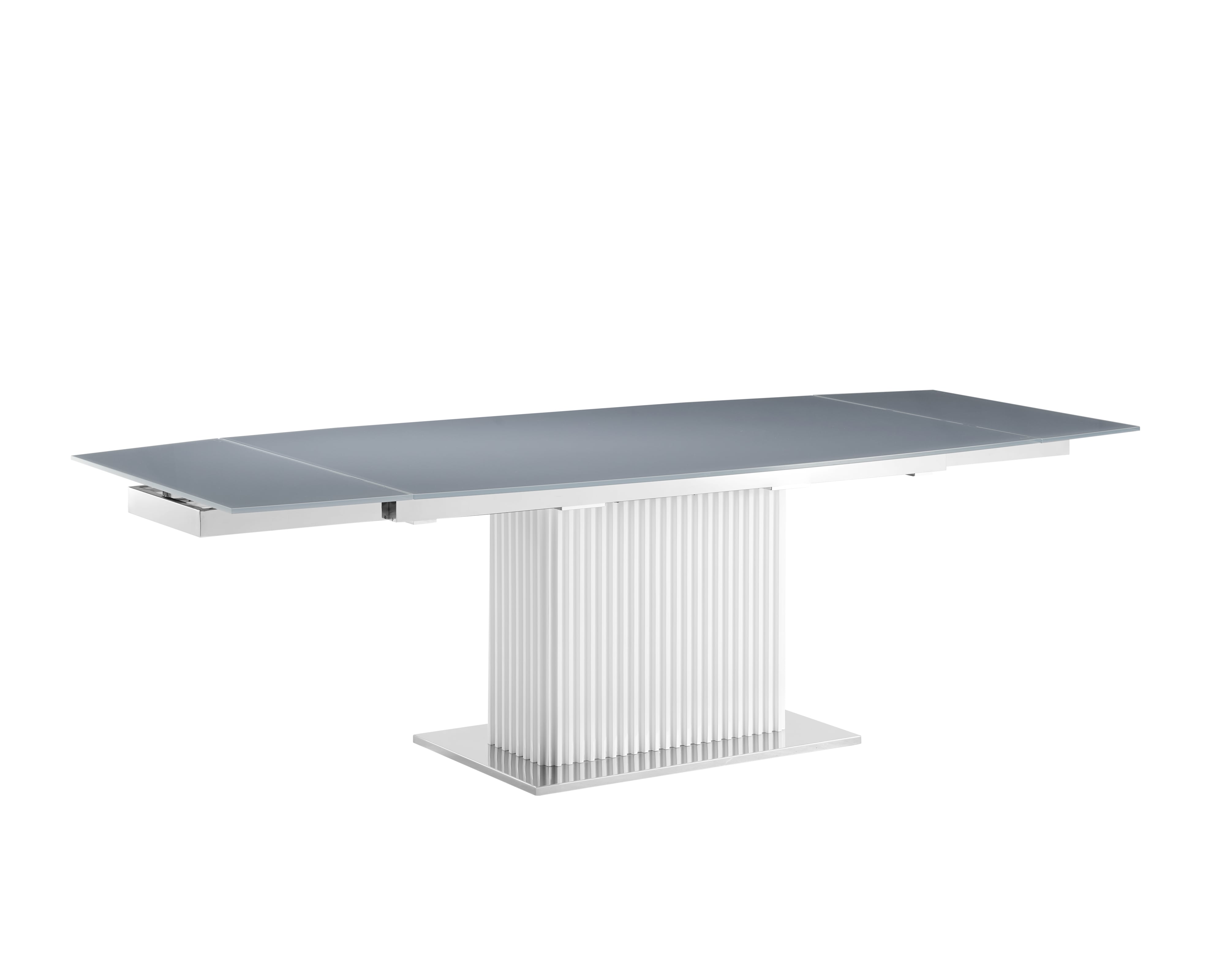 Extendable Dining Table with Glass Top