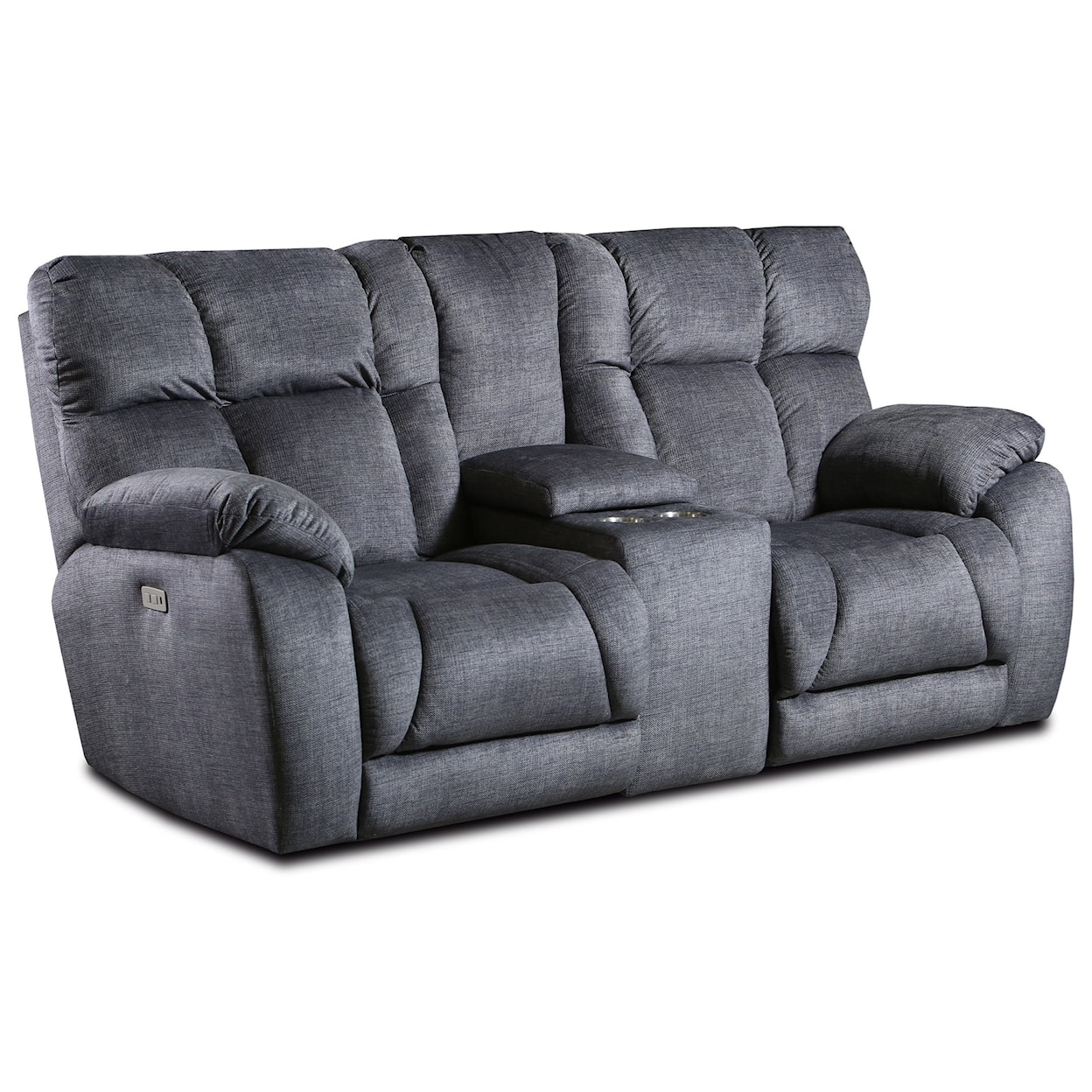 Powell's Motion Wild Card Double Reclining Loveseat w/ Console w/ Cuph
