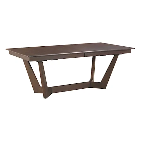 Traditional 80" Rectangular Trestle Table