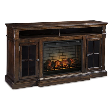 72" TV Stand With Electric Fireplace