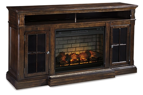72" TV Stand With Electric Fireplace