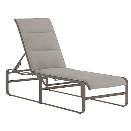 Adj. Padded Sling Chaise Lounge