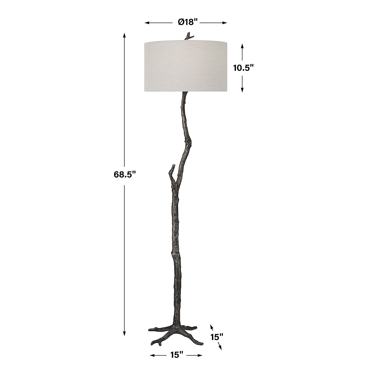 Uttermost Spruce Spruce Rustic Floor Lamp