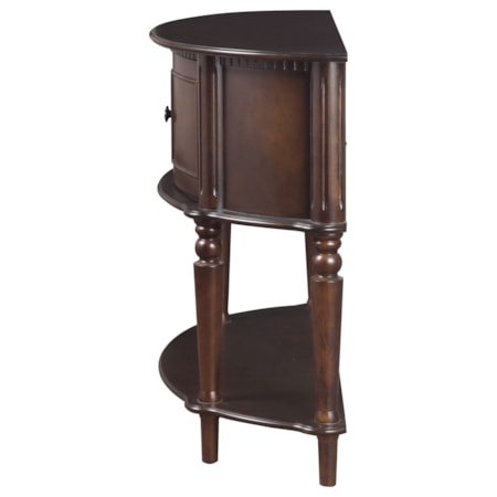 Brenda Demilune Wood Console Table