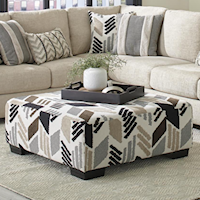 Transitional Accent Ottoman