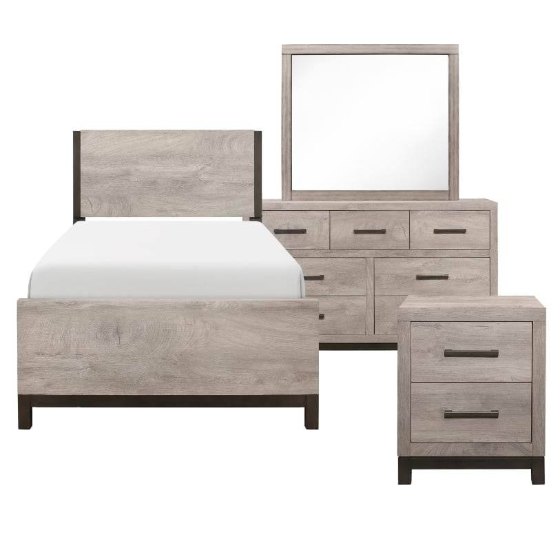 4-Piece Twin Panel Bedroom Set