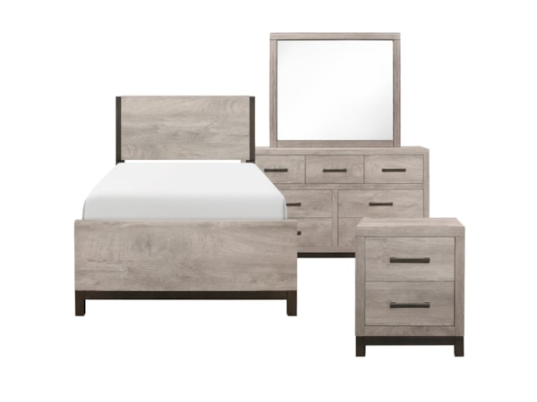 4-Piece Twin Panel Bedroom Set