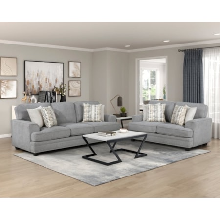 2-pc. Living Room Set w/Inc. Decor Pillows