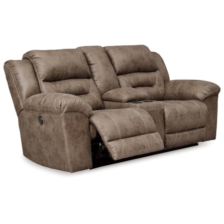 Dbl Rec Pwr Loveseat W/ Console