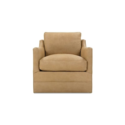 Robin Bruce Madeline Leather Swivel Chair