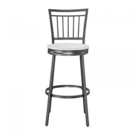 Barstool with Metal Back