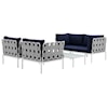 Modway Harmony Outdoor 5 Piece Sectional Sofa Set