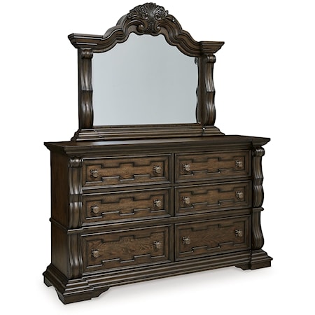 Dresser and Mirror