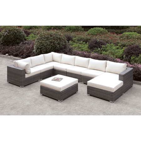 U-Sectional + Ottoman