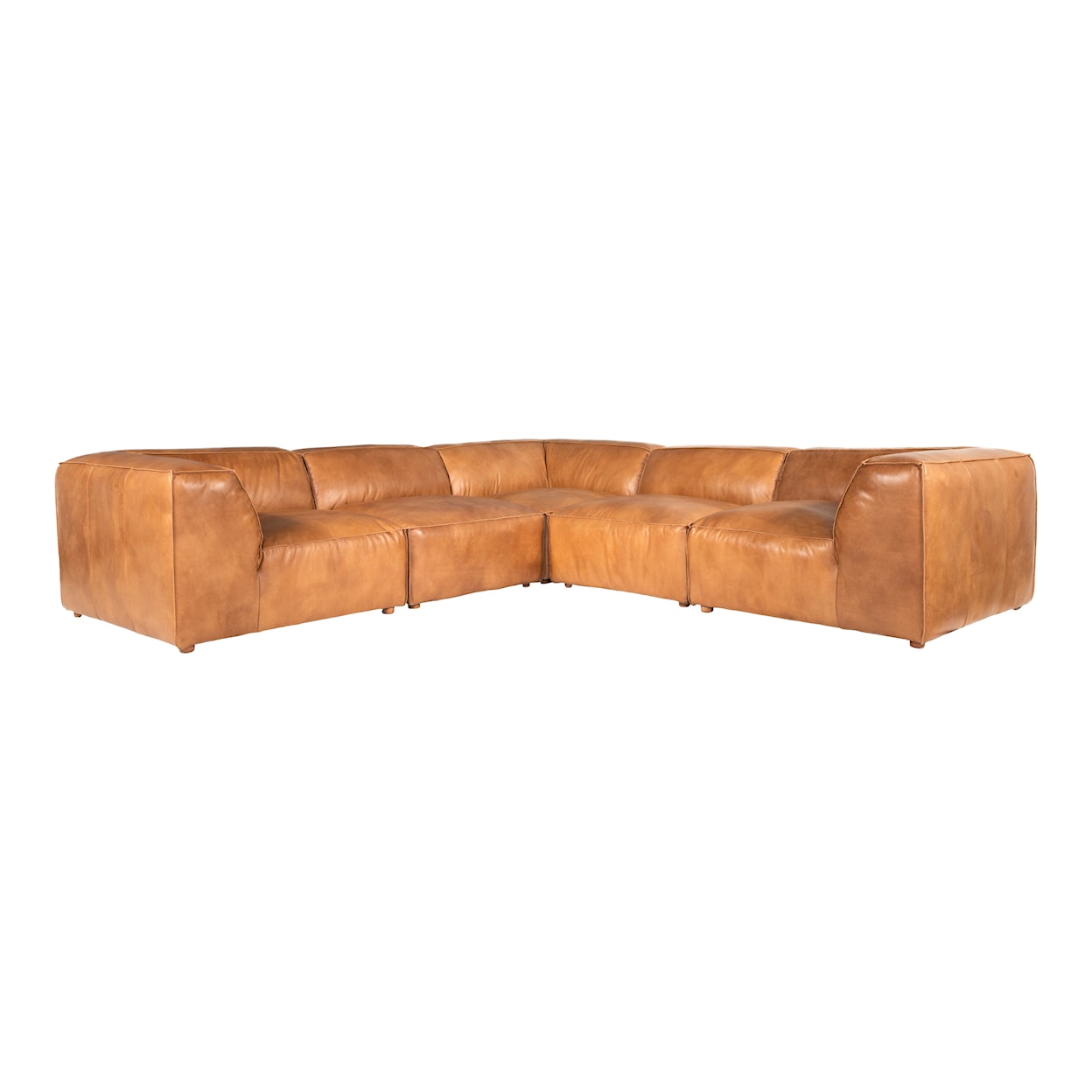 Moe's Home Collection Luxe Luxe Classic L Modular Sectional Tan