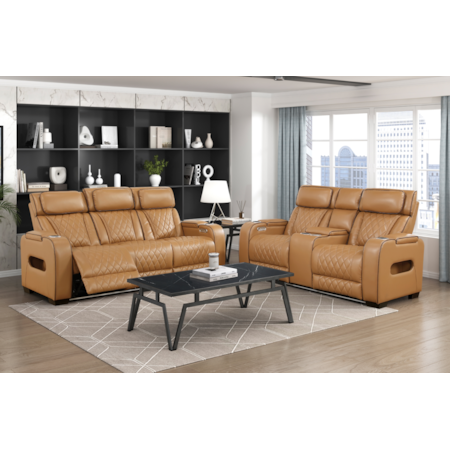 2-Piece Power Reclining Living Room Set