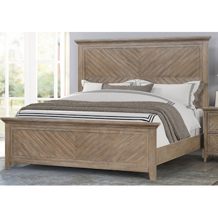 Rustic Tybee California King Panel Bed