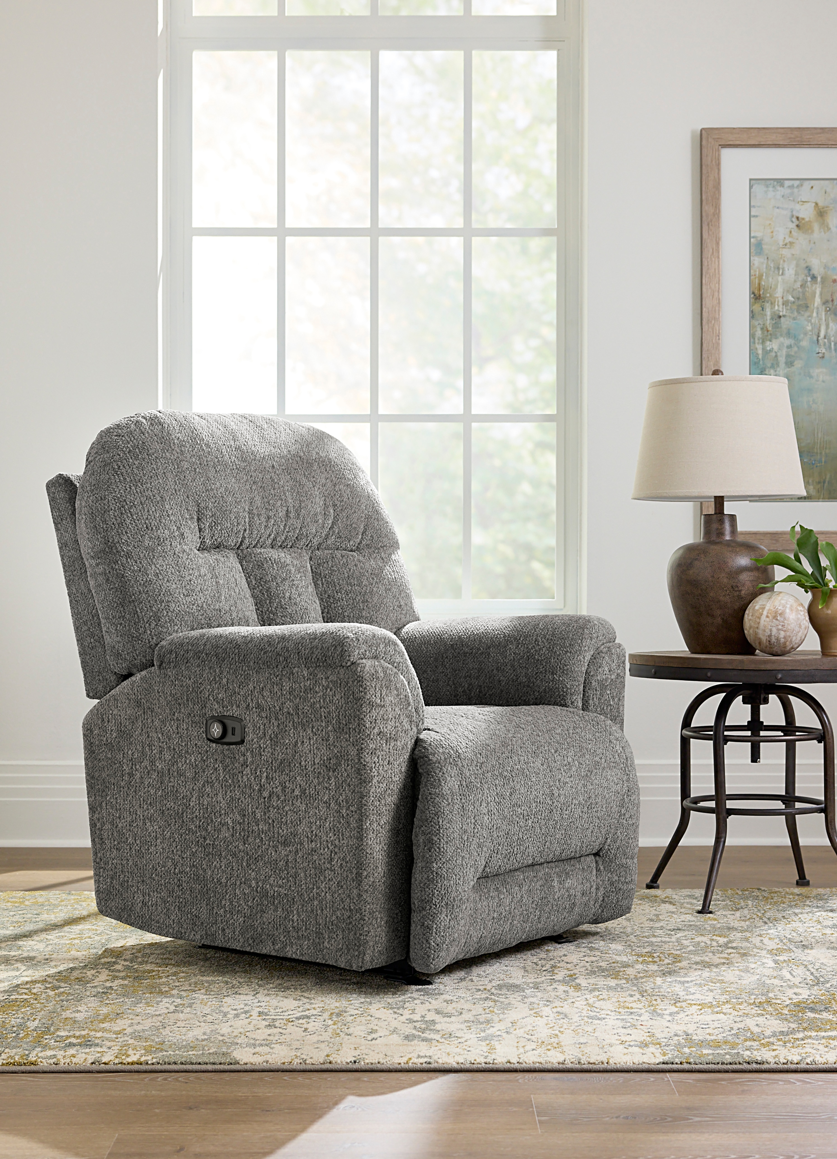 Best Home Furnishings Suitably Power Space Saver Recliner