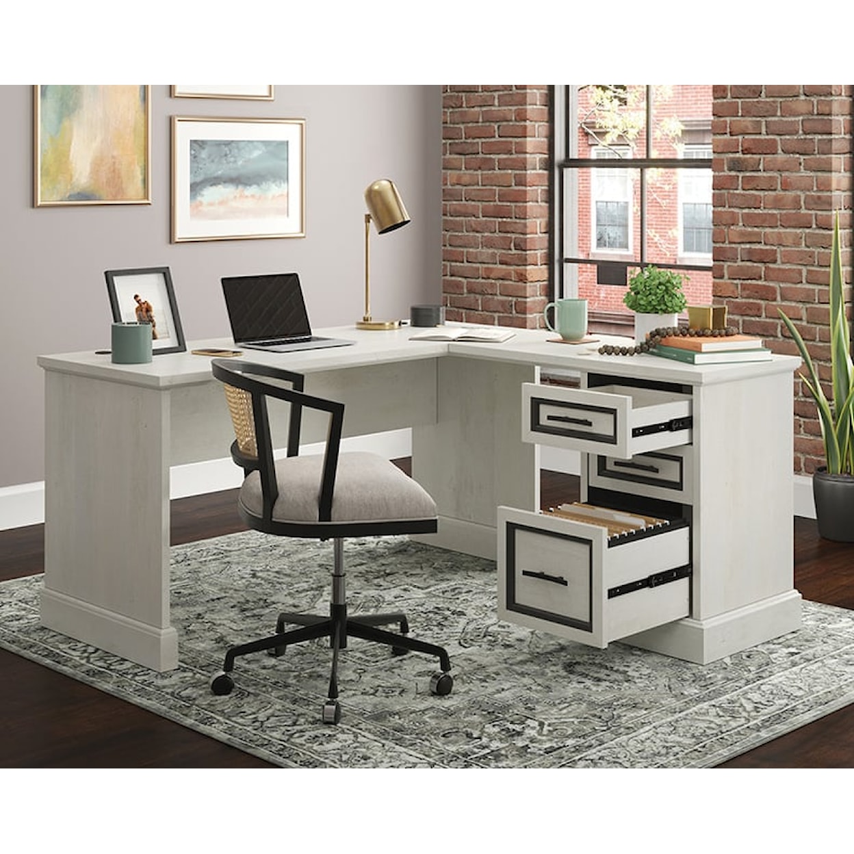 Sauder Carolina Grove L-Shaped Desk