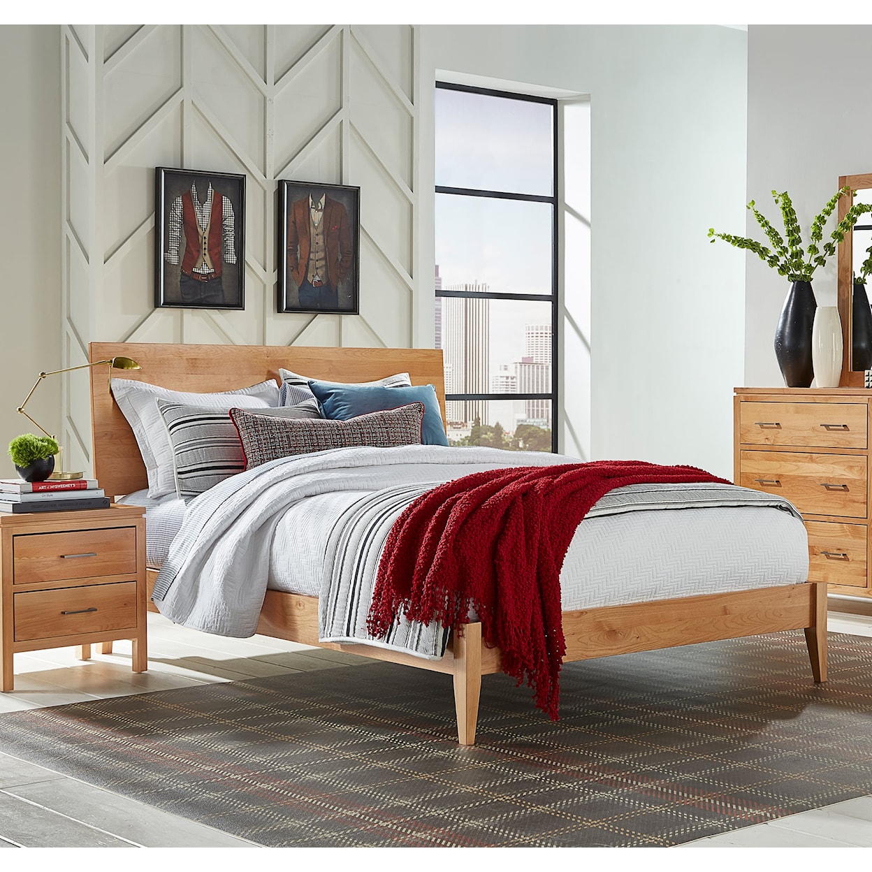 Archbold Furniture 2 West Queen Modern Platform Bed