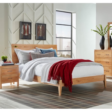 Queen Modern Platform Bed