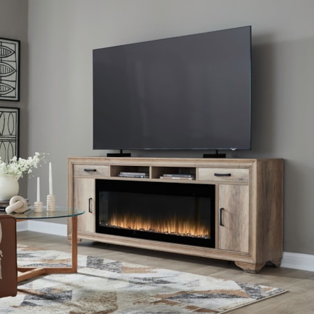 439 78 Inch Console W/ Fire Ft