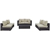 Modway Convene Outdoor 7 Piece Sectional Set