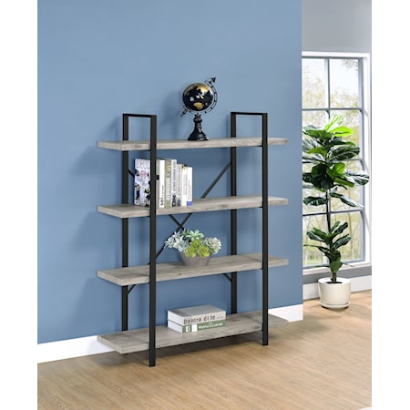 Cole 55-inch 4-shelf Bookshelf and