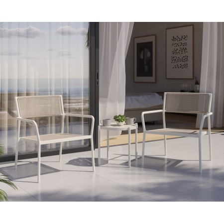 3-pc. Lounge Chair & Table Set