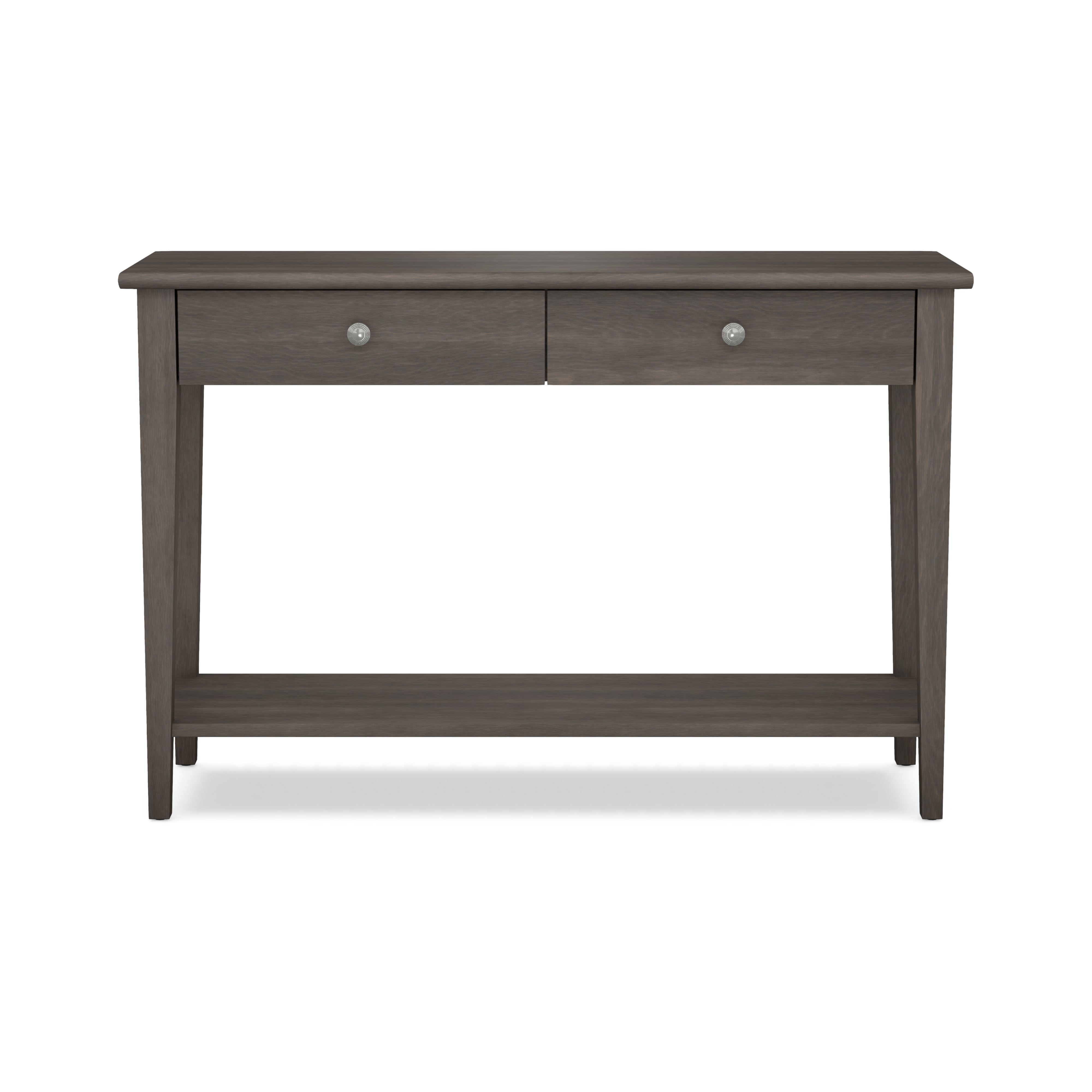 2-Drawer Sofa Table with Fixed Shelf
