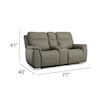 Flexsteel Latitudes - Sawyer Power Reclining Console Loveseat